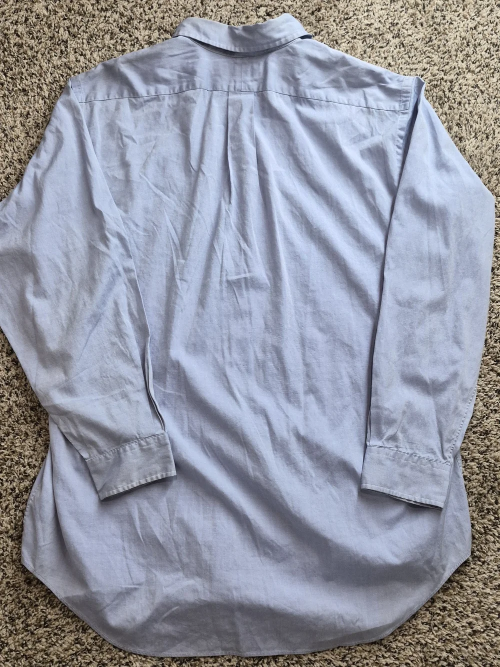 Ralph Lauren Light Blue Long-Sleeve Button-Down Polo Shirt